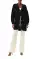 Chunky Long Cashmere Cardigan(S/M,Black)
