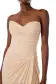 Strapless Matte Jersey Gown(2,Sand)