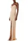 Strapless Matte Jersey Gown(2,Sand)