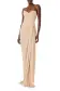 Strapless Matte Jersey Gown(2,Sand)