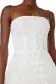 Strapless Embroidered Cocktail Dress(4,Silk White)