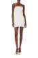 Strapless Embroidered Cocktail Dress(4,Silk White)