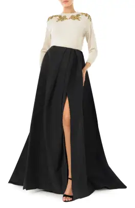 Faille Ball Skirt(4,Noir)