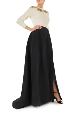 Faille Ball Skirt(4,Noir)