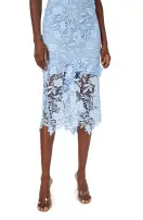 Jewel Neck Lace Sheath(2,Pale Blue)
