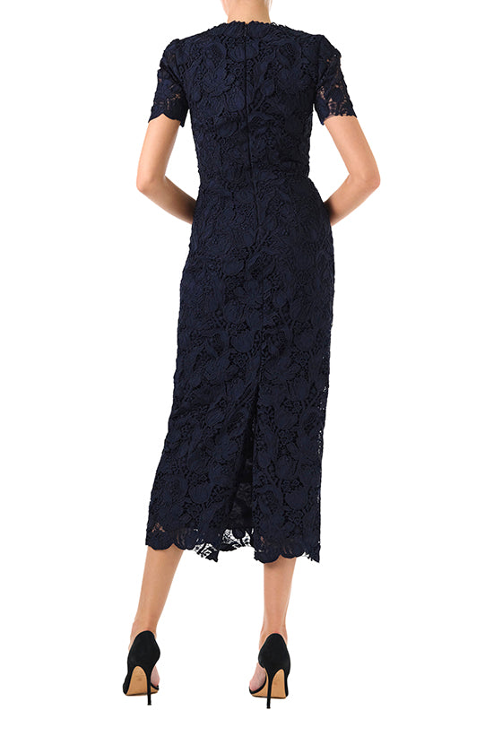 Short Sleeve Lace Sheath(Night Sky,2)