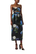 Floral Strapless Bandeau(2,Night Sky Multi)