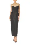 Pearl Embroidered Cocktail Dress