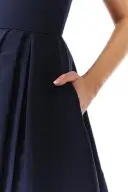Pearl Scoop Neck Gown(2,Night Sky)