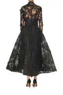 Long Sleeve Noir Lace Jacket(2,Noir)