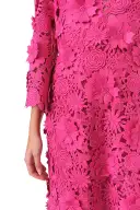Bell Sleeve Lace Gown(2,Fuchsia)