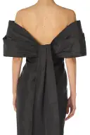 Off-The-Shoulder Column Dress(2,Noir)