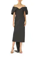 Off-The-Shoulder Column Dress