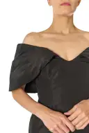 Off-The-Shoulder Column Dress(2,Noir)
