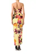 Strapless Floral Cocktail Dress(2,Soleil/Multi)
