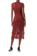 Sleeveless Lace Sheath(2,Merlot)