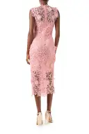 Sleeveless Lace Sheath(2,Pink)