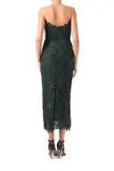 Strapless Lace Sheath Dress(2,Juniper)