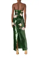 Floral Sequin Column Gown(2,Juniper)