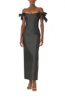 Off the Shoulder Bow Sleeve Sheath