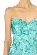 Sweetheart Tea-Length Dress(2,Aqua)