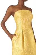 Lemon Floral Jacquard Dress(2,Lemon Drop)