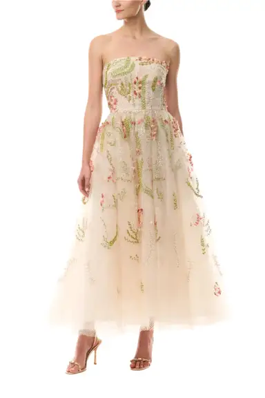 Embroidered Capelet Prosecco Multi(XSML,Prosecco/Multi)