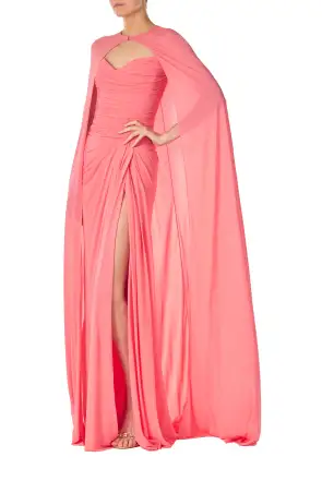 Floor Length Jersey Cape(XSML,Shell)