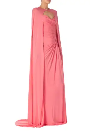 Floor Length Jersey Cape(XSML,Shell)