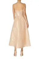 Sequin Tulle Tea Length Dress(2,Prosecco)