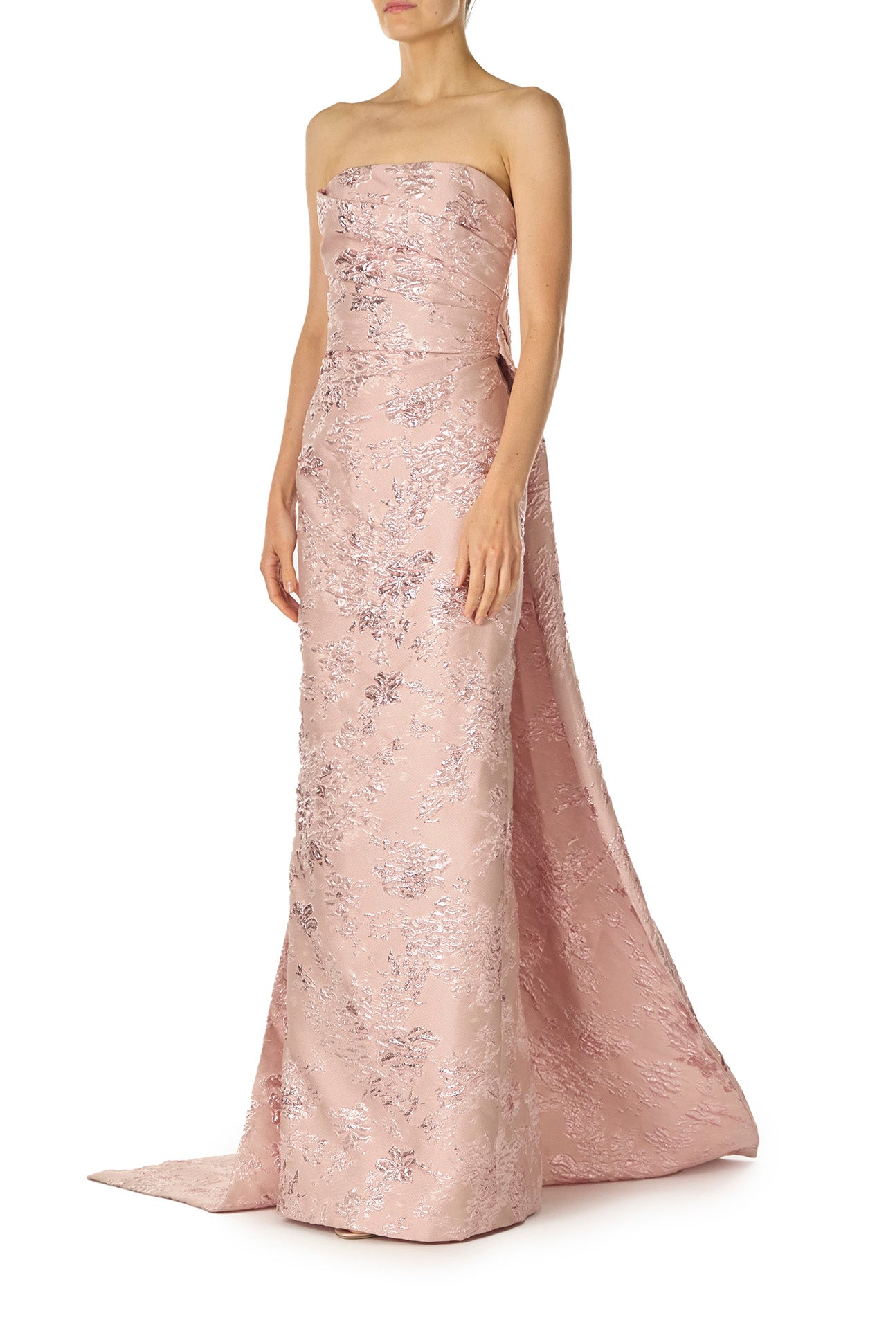 Rosé Metallic Column Gown(Rosé,2)