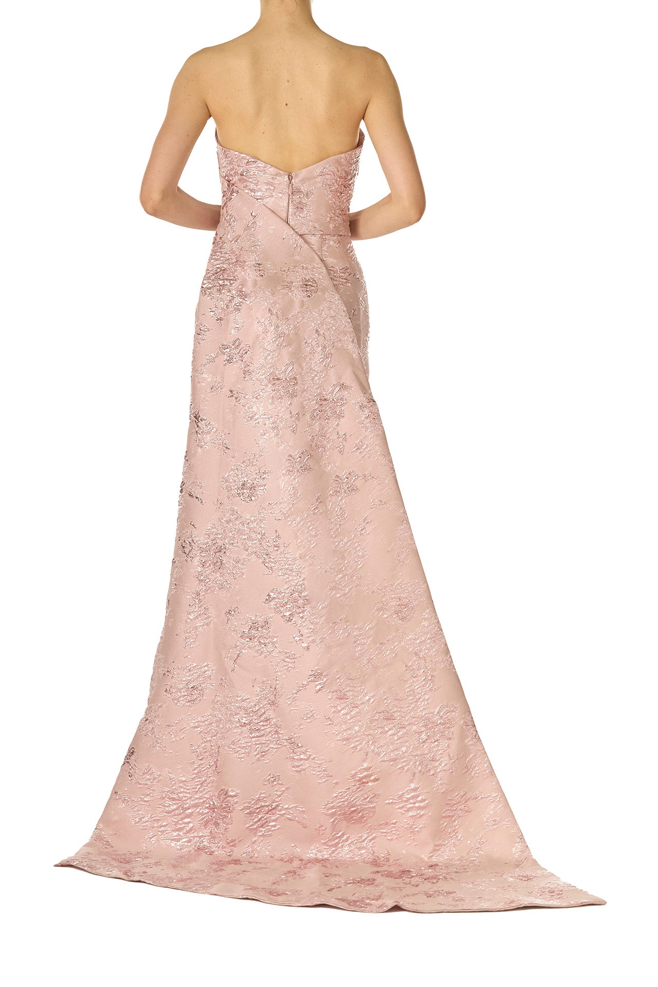 Rosé Metallic Column Gown(Rosé,2)