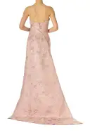 Rosé Metallic Column Gown(2,Rosé)