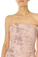 Rosé Metallic Column Gown(2,Rosé)