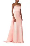 Satin and Sequin Column Gown(2,Rosette)