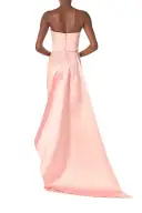 Satin and Sequin Column Gown(2,Rosette)