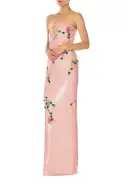 Floral Sequin Column Gown(2,Rosette)