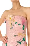 Floral Sequin Column Gown(2,Rosette)