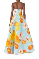 Poppy Printed Ball Gown(2,Powder Blue/Multi)