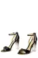 Ava Leather Sandal(35,Noir)