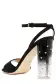 Harper Suede Studded Lucite Heel(35,Noir)