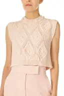 Cable Knit Crop Tank