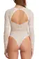 Trésor Long Sleeve Bodysuit(SMALL,Blush)