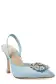 Carrie Satin Slingback(35,Ice Blue)