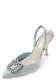 Carrie Satin Slingback(35,Ice Blue)