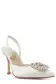 Carrie Satin Slingback(35,Silk White)