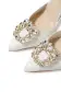 Carrie Satin Slingback(35,Silk White)