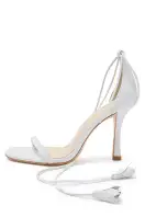 Charlotte Leather Sandal(35,White)