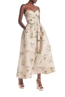 Florette Dress Blush - Blush/Leaf