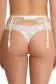 Bijoux Garter Belt(SMALL,SILKWHITE GOLD)